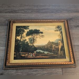 1940-60s Reofect Landscape with the Nymph Egeria & King Numa 1669 Oil Painting